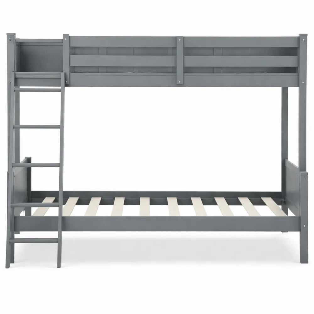 Lit mezzanine avec couchages multiples gris