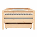 Lit Enfant en Bois Massif avec Rangement Tiroirs