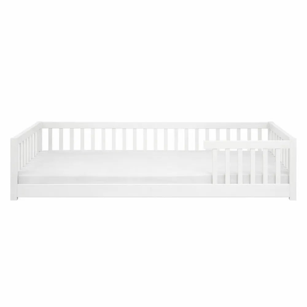 Lit de Sol Montessori avec Barrière Sécurité - 140 x 200 cm - Inclus Sommier à Lattes