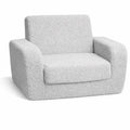 Fauteuil Enfant Convertible en Tissu Sherpa